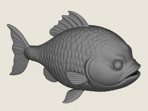 Poisson 05 Modèles 3D en vedette