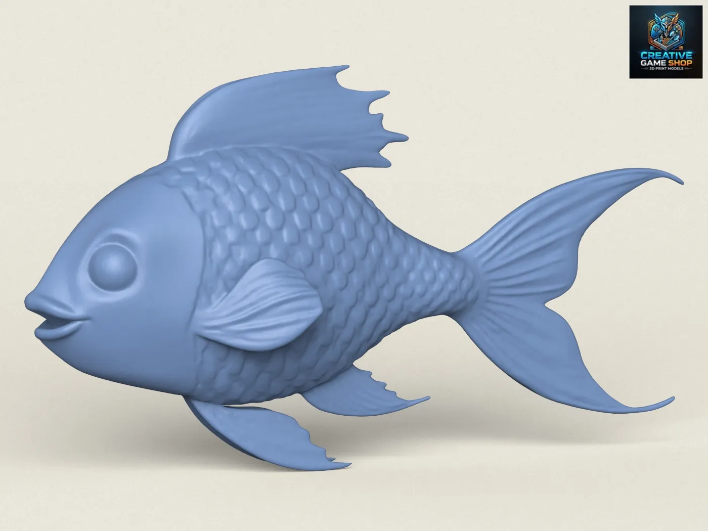 Fish 06 3D Print Model .c4d .max .obj .3ds .fbx .stl .blend 