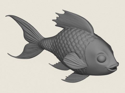 Fish 06 Print Ready Modèles 3D en vedette