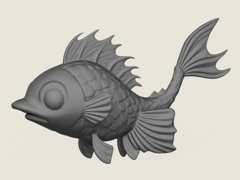 Fish 07 Print Ready Modello di stampa 3D