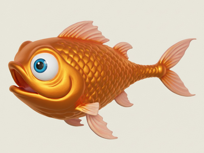 मछली 08 3D प्रिंट मॉडल .c4d .max .obj .3ds .fbx .stl .blend 