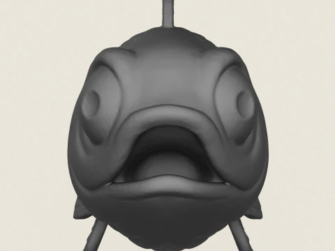 魚08 3Dプリントモデル