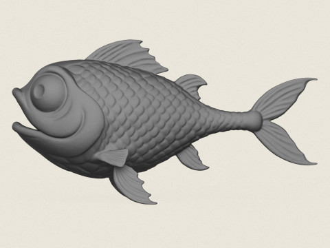 Fish 08 Print Ready 3D 打印模型