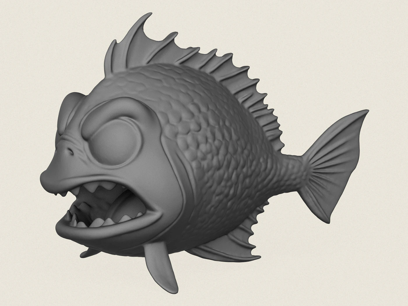 Poisson 09 Modèles 3D en vedette .c4d .max .obj .3ds .fbx .stl .blend 
