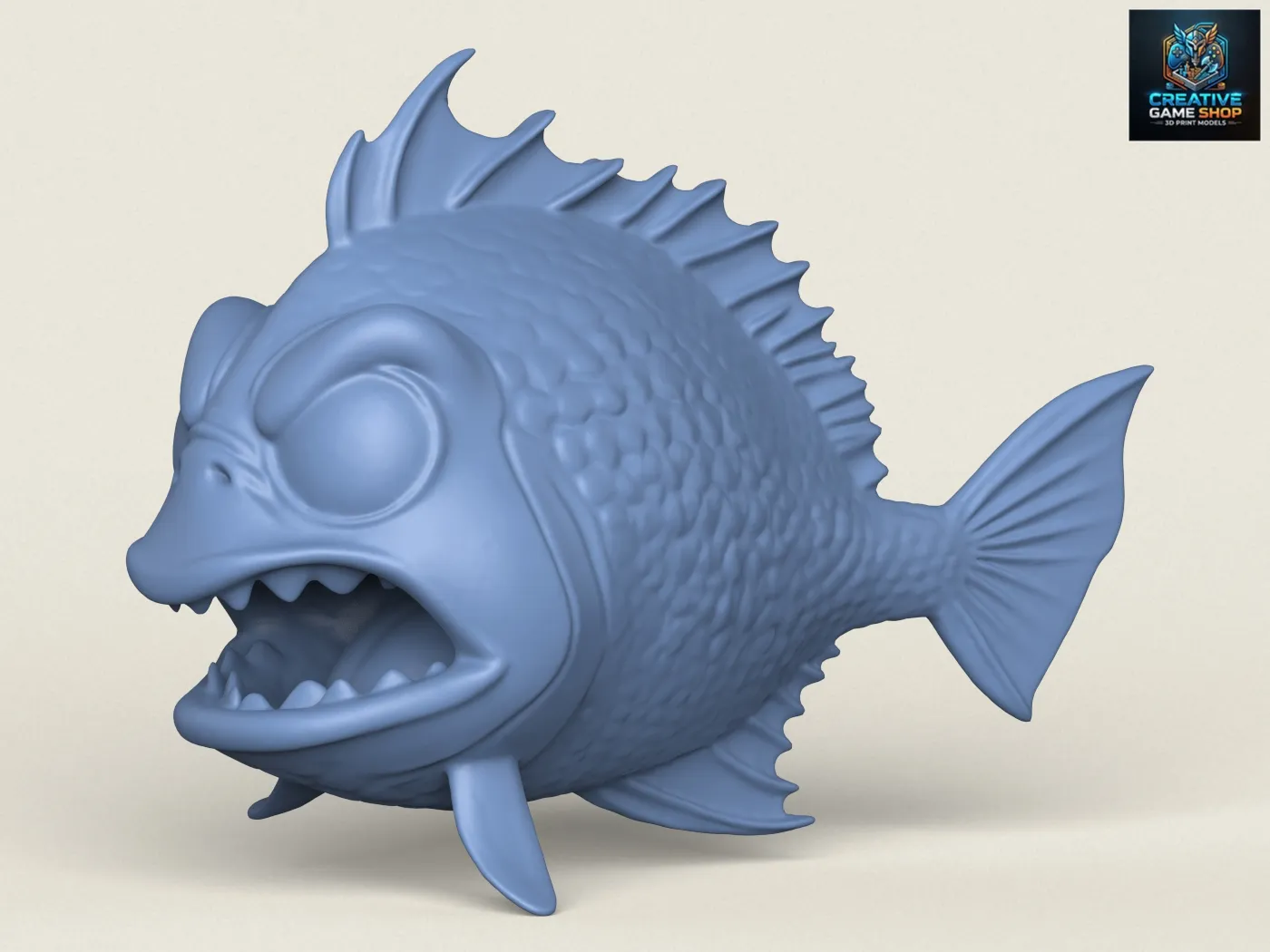 pez 09 Modelo de impresión 3D .c4d .max .obj .3ds .fbx .stl .blend 