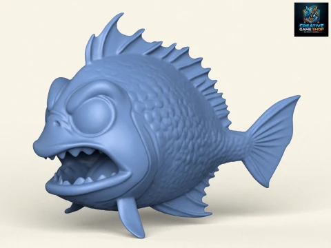 Poisson 09 Modèles 3D en vedette