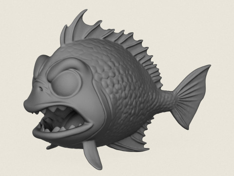 Fish 09 Print Ready Modello di stampa 3D