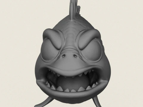 Poisson 09 Modèles 3D en vedette