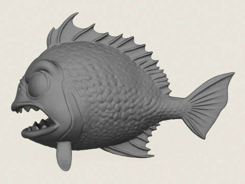 Poisson 09 Modèles 3D en vedette