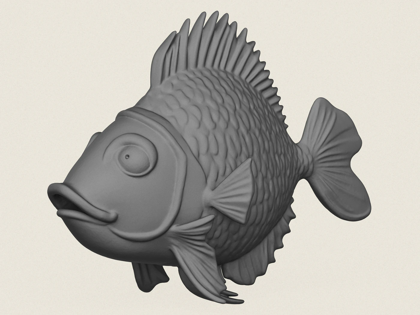 Peixe 10 Modelo de Impressão 3D .c4d .max .obj .3ds .fbx .stl .blend 