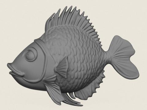 Fish 10 Print Ready 3D printmodel