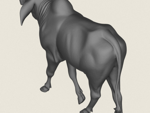 Indian Ox Print Ready Modèles 3D en vedette