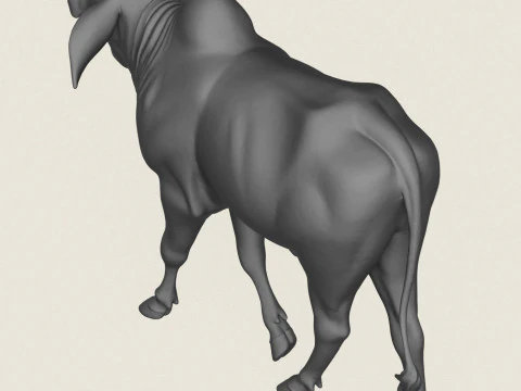 Indian Bull 3D Print Model
