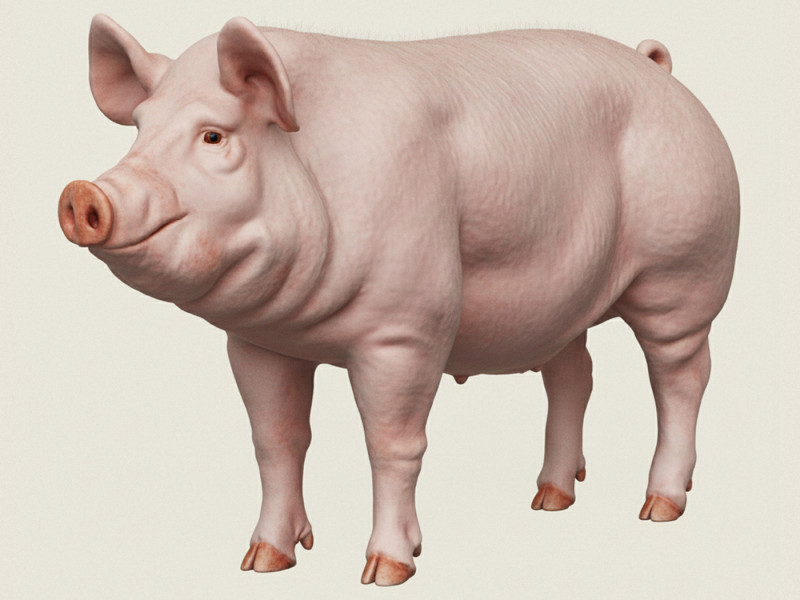 Pig Modèles 3D en vedette .c4d .max .obj .3ds .fbx .stl .blend 