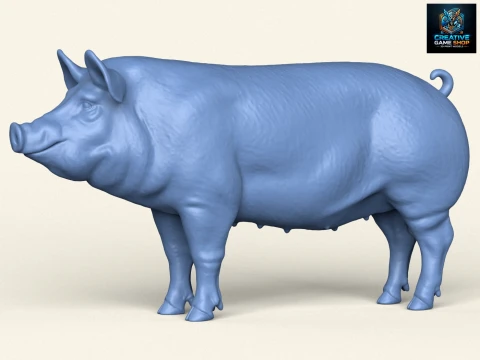 Domuz 3D Baskı Modeli