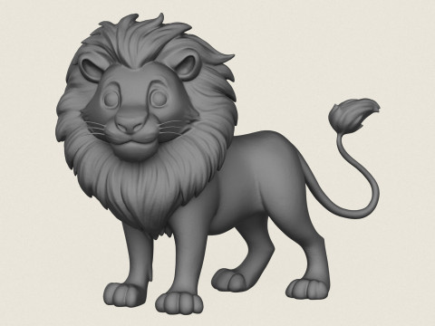 The Lion King Print Ready 3D प्रिंट मॉडल
