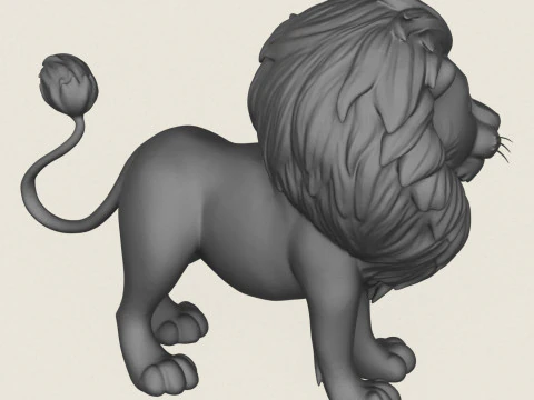 Lion King 3D Print Model