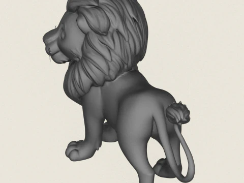 Lion King 3D Print Model