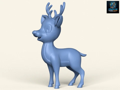 Karikatür geyik 3D Baskı Modeli