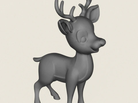 Cervi dei cartoni animati Modello di stampa 3D