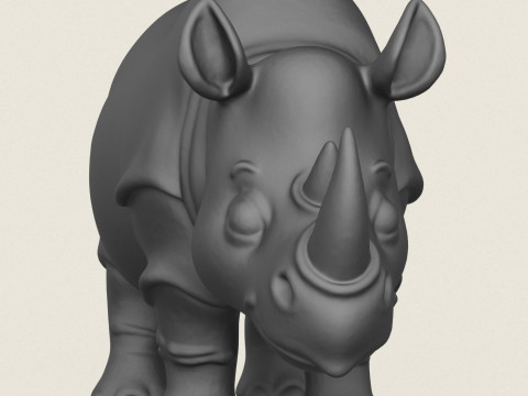 Rhino Print Ready 3D प्रिंट मॉडल