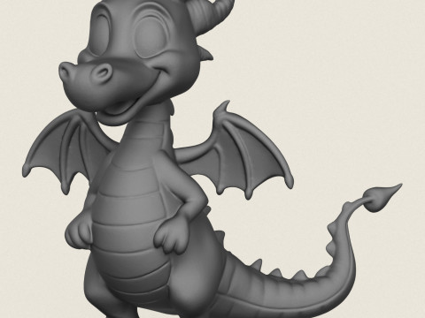 Fantasy Dragon 3D Print Model