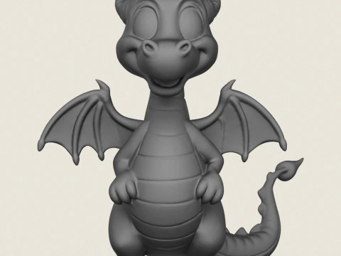 판타지 드래곤 3D 프린트 모델