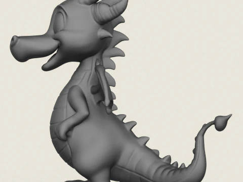 판타지 드래곤 3D 프린트 모델