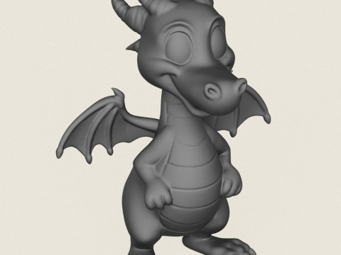 Fantasy Dragon Print Ready 3D Принт Модель