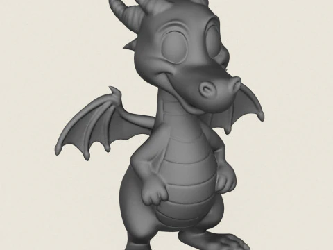 판타지 드래곤 3D 프린트 모델