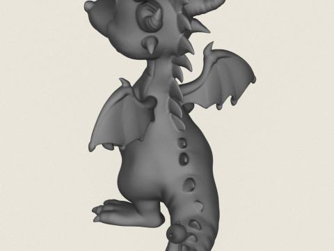 Fantasy Dragon Print Ready 3D Принт Модель