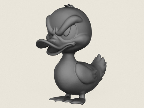 Cartoon Duck Print Ready Modello di stampa 3D