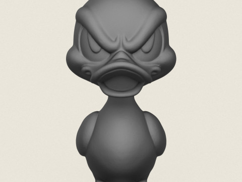 Cartoon Duck Print Ready Modelo de Impressão 3D