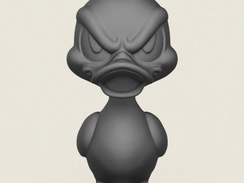 Cartoon Duck 3D Print Model