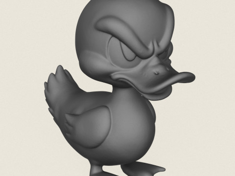 Cartoon Duck Print Ready Modelo de Impressão 3D