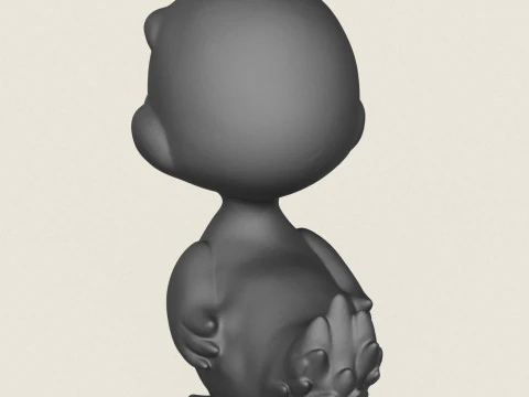 Cartoon Duck 3D Print Model