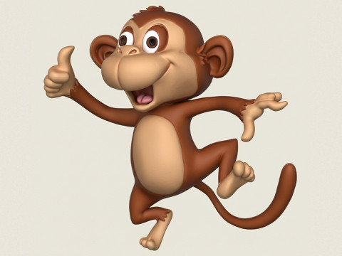 Monkey Modelo de impresión 3D