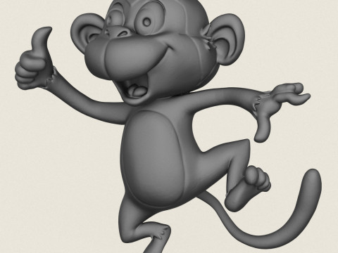 Macaco Modelo de Impressão 3D