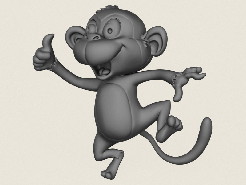 Mono Modelo de impresión 3D .c4d .max .obj .3ds .fbx .stl .blend