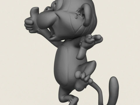 Singe Modèles 3D en vedette