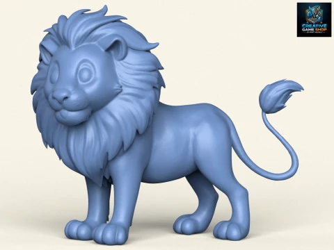 Lion 3D Print Model