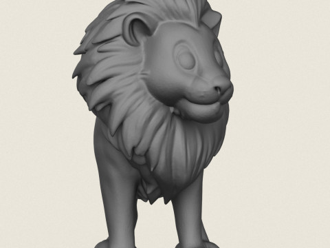 Lion Toy Print Ready 3D Принт Модель