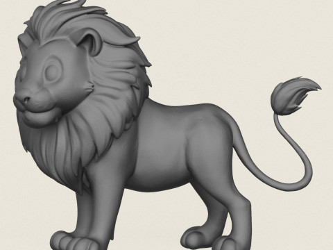 Lion Toy Print Ready 3D Принт Модель