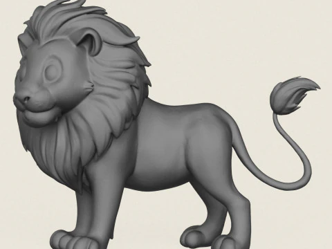 Lion 3D Print Model