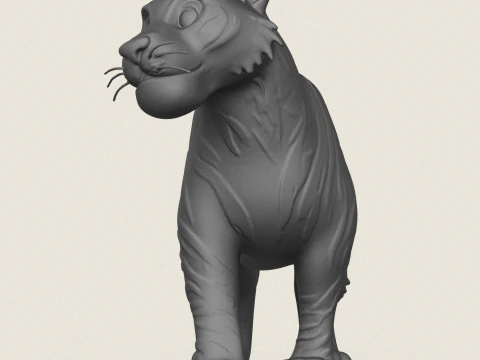 Tiger 3D Print Model