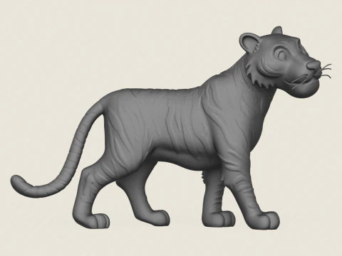Tiger 3D Print Model