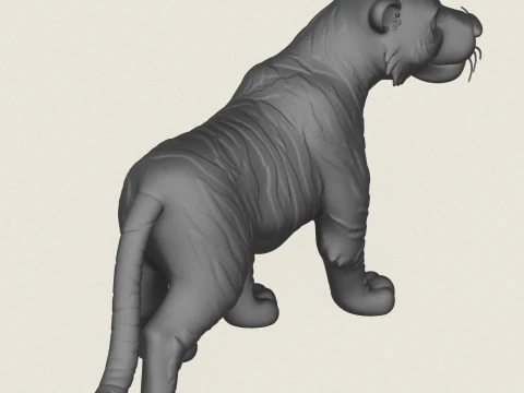 Tiger 3D Print Model