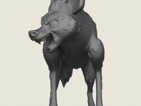 Hyena Print Ready 3D 프린트 모델
