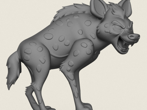 Hyena Print Ready 3D 프린트 모델