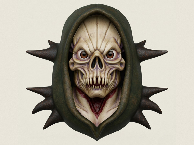 Teschio dell'orrore Modello di stampa 3D .c4d .max .obj .3ds .fbx .stl .blend 